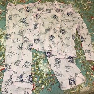 Amadora by Cuddledown – Pink Rome Pajama Set